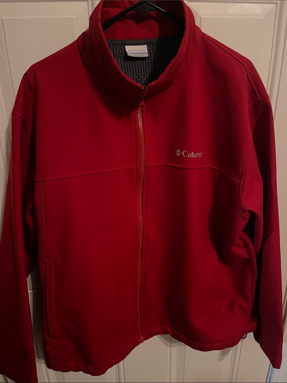 Columbia Men's Bright Red Full-Zip Fleece Jacket